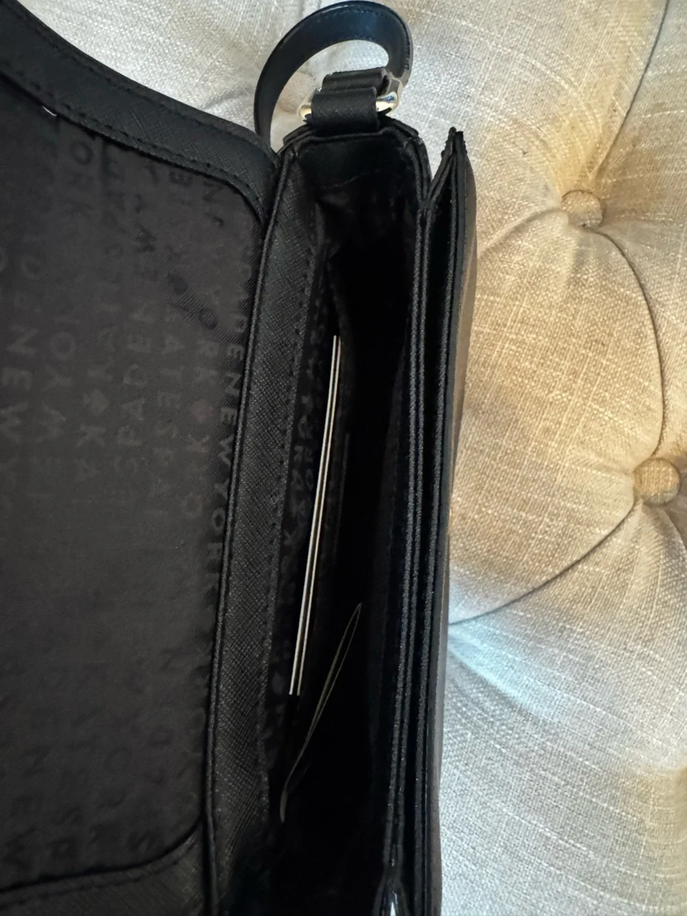 Black Crossbody Bag - Minimal Leather Shoulder Bag